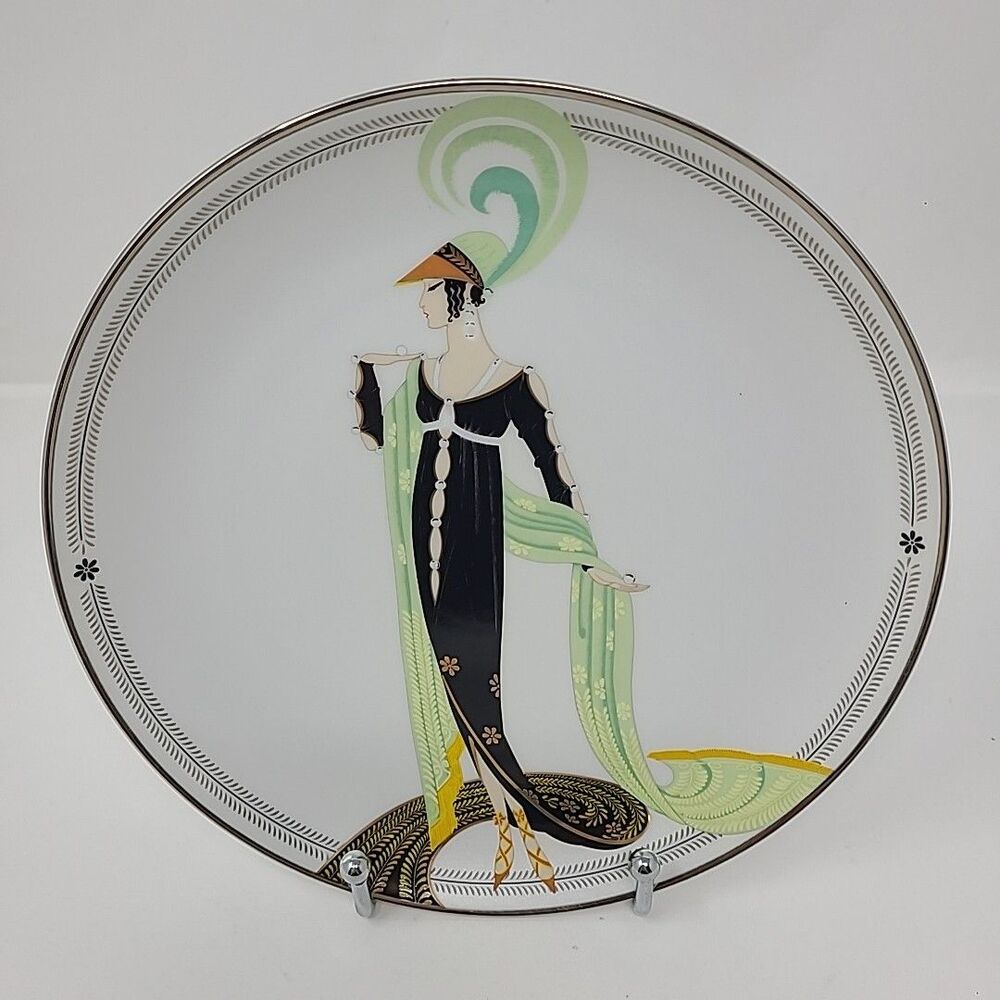 House of Erte' Directoire Collector Plate Franklin Mint Limited Edition